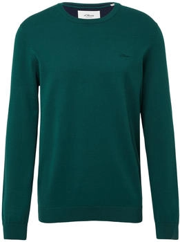 s.Oliver Strickpullover Logo-Stickerei grün 2143173 7953