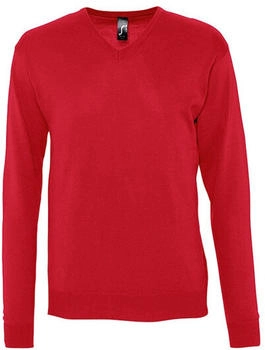 Sol's Galaxy V-Ausschnitt Pullover rot