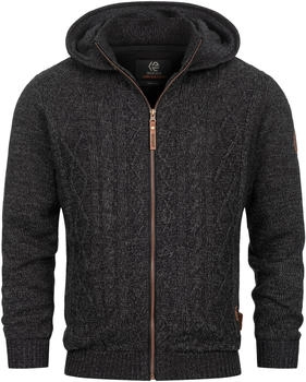 Indicode Strickjacke 'INRandolph' schwarz