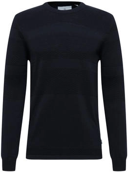 Kronstadt Feinstrickpullover Rundhalsausschnitt sky captain