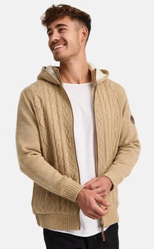 Indicode Strickjacke 'INRandolph' beige