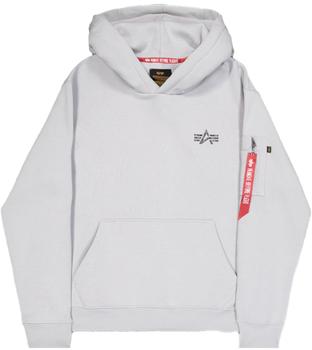 Alpha Industries Hoodie Kapuze hellgrau