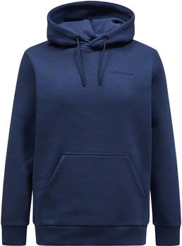 Peak Performance Original Small Logo Hoodie blau schwarz