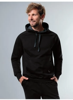 Trigema Kapuzensweatshirt aus Biobaumwolle schwarz