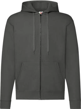 Fruit of the Loom Hooded Sweat-Jacket light graphite