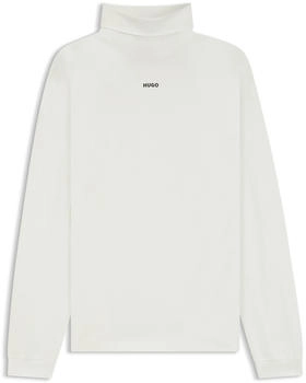 HUGO Rollkragentop aus Baumwolle mit Logo - Style Daporollo 50547372 Weiß