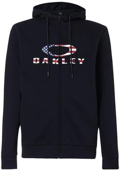 Oakley Sweatshirt Bark FZ Hoodie schwarz amerikanische Flagge