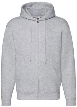 Fruit of the Loom Kapuzen-Sweatshirt Reißverschluss BC360 grau