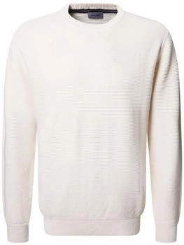 Pierre Cardin Rundhalspullover Struktur elfenbein