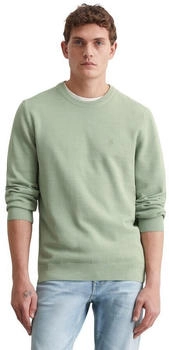 Marc O'Polo Rundhalspullover Piqué-Struktur luscious moss