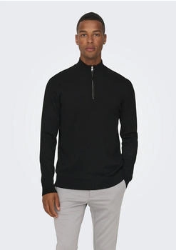 Only & Sons Onswyler Life Reg Half Zip Knit Pullover schwarz