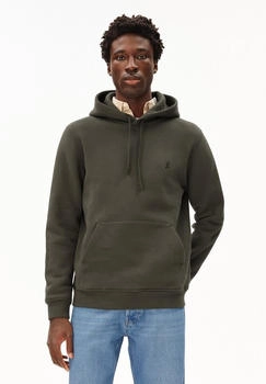 armedangels PAARLO FLEECE HOODIE - Männer Regular Fit Sweathoodie - oliv forest pine (30007461-3238)
