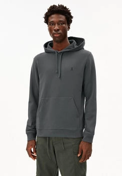 armedangels PAARLO FLEECE HOODIE - Männer Regular Fit Sweathoodie - grau space steel (30007461-2682)