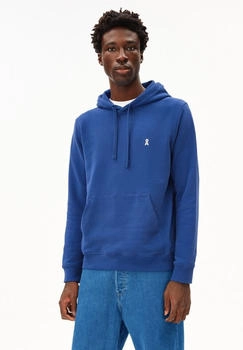 armedangels PAARLO FLEECE HOODIE - Männer Regular Fit Sweathoodie - blau dark morning (30007461-3235)
