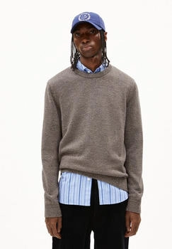 armedangels ALVAARIO - Männer Regular Fit Strickpullover - mehrfarbig steel melange-light oak-tree shade (30007407-3316)