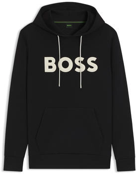 Hugo Boss Hoodie aus Baumwoll-Mix mit erhabenem Logo - Style Soody Zone 50551457 Schwarz