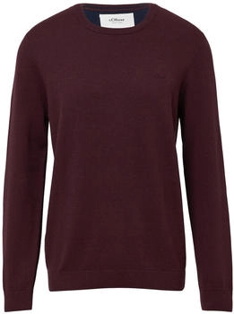 s.Oliver Strickpullover mit Logo-Stickerei Rosa 2143173.49W0.