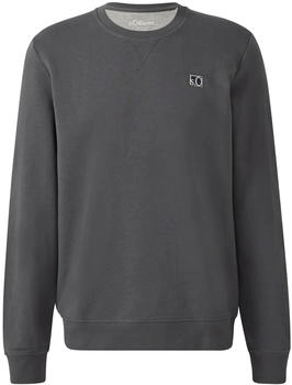s.Oliver Sweatshirt aus Baumwollmix mit Crew Neck grau 2169152.9573.