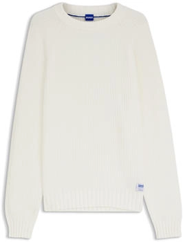 HUGO Rib-knit sweater in cotton - Style Sonnee 50551398 Natur