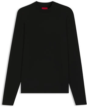 HUGO Slim-Fit Pullover mit hohem Ausschnitt - Style San Marc-CV 50546856 Schwarz