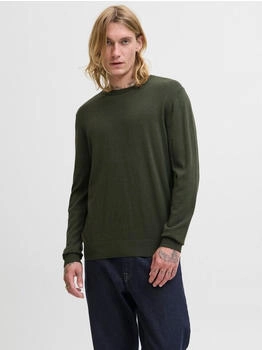 Jack & Jones Pullover 'JJEEMIL' tanne