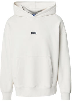 HUGO Loose Fit Hoodie 'NAZARDO' weiss