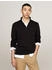 Tommy Hilfiger Troyer 'ESSENTIAL COTTON ZIP MOCK' schwarz