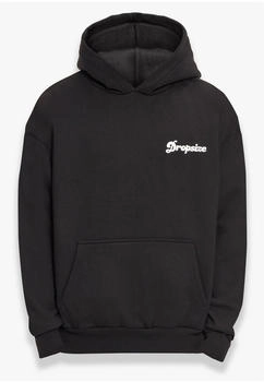 Dropsize Heavy Oversize 'Sky Is The Limit' Hoodie schwarz
