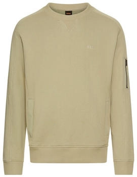 Boss Orange Pullover Regular Fit Rundhals grün