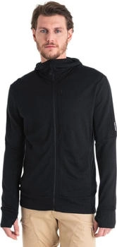 Icebreaker Merino 260 Quantum IV L/S Zip Hoodie Merinohoodie blackii
