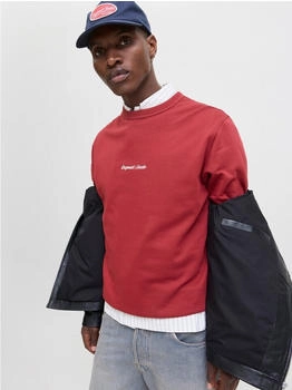 Jack & Jones JORNorrebro Herren Sweatshirt cranberry weiß 27534087