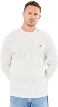 Calvin Klein Pullover Rundhals weiß