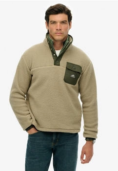 Superdry Fuji Fleece Henley Sweatshirt beige twig