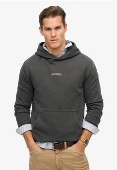 Superdry M2014031A Sweatshirt Kapuze und grauem Mikro-Logo