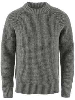 Fj&auml;llr&auml;ven &Ouml;vik Waffle Knit Merinopullover grau