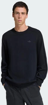 Adidas Stricksweatshirt Rundhalsausschnitt schwarz