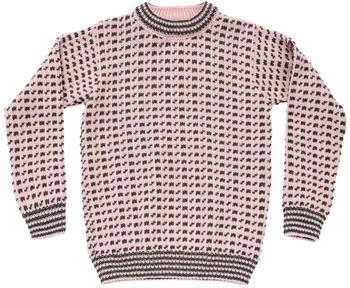 Devold Original Islender Crew Neck Wollpullover rosa anthrazit