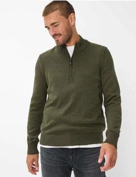 BRAX Strickpullover dunkelgr&uuml;n