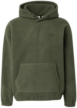 Levi's Hoodie 'COZY UP' Teddyfell dunkelgrün