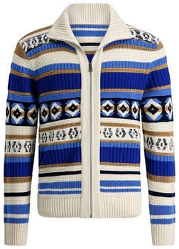 Pierre Cardin Strickjacke Reißverschluss yves blue