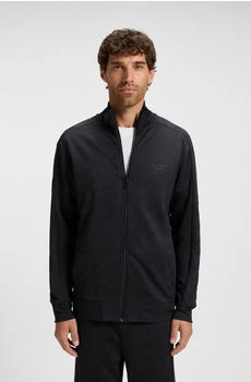 Hugo Boss Regular-Fit Troyer aus gestepptem Jacquard Style SW_Mirror FZ 50549706 Dunkelblau