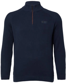 s.Oliver Pullover aus Strukturstrick mit Troyer-Kragen blau 2174099.5978.