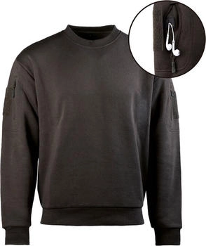 Mil Tec Tactical Sweatshirt Rundhals schwarz Langarmshirt