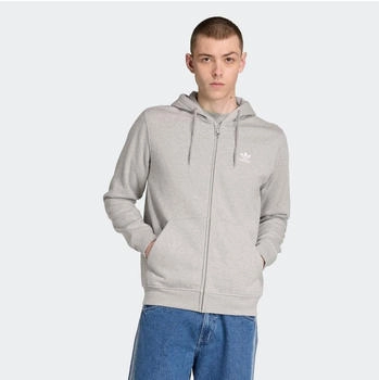 Adidas Trefoil Essentials Kapuzenjacke Medium Grey Heather / White (JY6167)