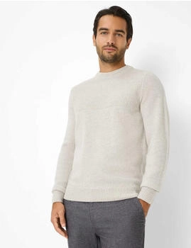 BRAX Herren Strickpullover Style RICK limestone hellgrau Gr. (272308_70128300_94)
