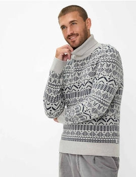BRAX Herren Strickpullover Style BRIAN ivory hellgrau Gr. (272338_70132100_56)
