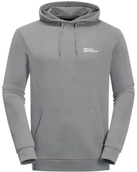Jack Wolfskin Essential Hoodie Men Hoodie aus Bio-Baumwolle Herren grey Rainstorm (A63872_6920)