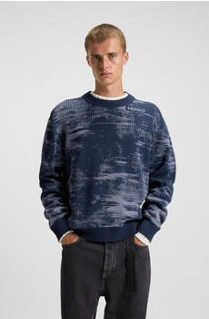HUGO Strickpullover 'SORBAS' dunkelblau