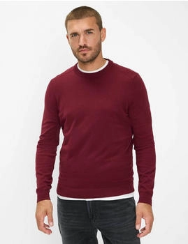 BRAX Herren Strickpullover Style RICK velvet dunkelrot Gr. (274148_70129700_41)