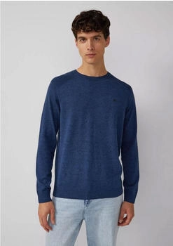 s.Oliver Pullover aus Moulinéstrick mit Crew Neck und Raglanärmeln blau 2168813.59X0.